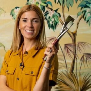 PINTURA BOTÁNICA CON FLOR CHEDUFAU